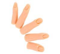 Silicone Practice Hands Nail Art Punte Delle Unghie Naturali Finte