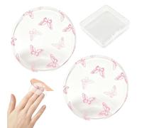 Silicone Puff - Non Absorbent Transparent for Liquid Foundation | Reusable Cosmetics Puff with Case Waste Free Blender, BB Cream Concealer Applicator for Women Beauty Enthusiasts, 2.17x2.17x0.24inch