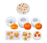 Silicone Pumpkin Molds, Easy Release Tool with Maple Design, Holiday Craft