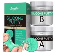 Silicone Putty, Gomma Siliconica in Pasta - 1,200g / 40oz Kit per la Creazione di Stampi in Silicone Flessibile, Rapporto 1:1 Mastice in Silicone per Stampi Resina, Fusione, Stampi per Sapone, Candela