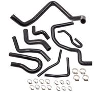 Silicone Black 9Pcs Silicone Radiator Hoses Turbor Intercooler pipe for Honda