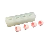 Silicone Raspberry Love, 4 fori lato piatto ras | Silicone per uso alimentare, stampi in silicone di alta qualità per lamponi e cupcake