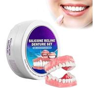 Silicone Reline Denture Set Denture Set Silicone Denture Kit Denture Silicone Soft Silicone Denture Reline Kit Veneers Snap in Teeth Teeth Comfort Fit (2 pezzi)