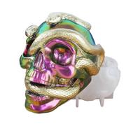 Silicone resin casting mold, skull candle mold, home decoration