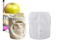 Silicone Resin Jar Mold Storage Box, Resin Molds Epoxy Resins Casting Mold | Tree Stump Owl Non Stick | Planter Casting Silicone Molds | For Flower Pot Candle Holder Storage Organizer Home Decor DIY