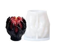 Silicone Resin Mold For Hand-held Heart Halloween, Hand Resin Mold | Candle Molds Casting Molds Decor Hand Resin Mold Non-Stick Flexible Easy Release Reusable for Home Decoration, Jewelry Holder