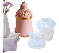 Silicone Resin Mold, Frog Shape Candle Holder Mold, Flexible Easy Release DIY Craft Casting Molds, Multi Use Storage Container Mould For Vase Jewelry Box Pen Holder And Home Decor Use