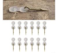 Silicone Ring Boilies Pins 10mm Hair Rig Tackle(15mm) | 7mm size, stainless steel barbs, secure bait hold, includes 12 silicone rings, easy hook change