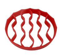 Silicone Roasting Rack - 20cm Meat Rack For Roasting Pan | Food-Grade Silicone Baking Racks, Fat Draining Pressure Cooker Accessory For Air Fryer Slow Cooker Toaster Oven Steaming Cooling Trivet