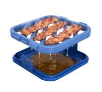 Silicone Roasting Rack - Air Fryer Baking Tray with Oil Drain