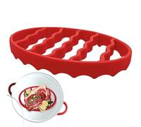 Silicone Roasting Rack - Heat Resistant Kitchen Tool | Multifunction Pressure Cooker with Non Stick Feature, Air Fryer Baking for Healthy Cooking of Meat Fish Vegetables Poultry Home Use