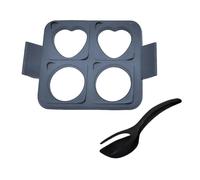 Silicone rotondo quadrato cuore uova fritte anelli piastra anelli vassoio antiaderente staccabile stampi pancake