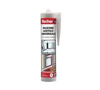 Silicone Sam m Acetico Antimuffa 280 ml Bianco Fischer 25 Pezzi