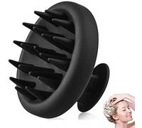 Silicone Scalp Massager, doccia Scalp Massager con setole morbide, spazzola shampoo per capelli Scalp Scrubber / esfoliatore per rimozione della forfora e crescita dei capelli (nero)