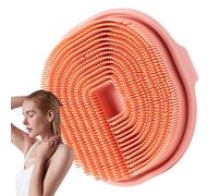 Silicone Scrubber, Anti-Slip Bath Brushes Scrub, 4.13x1.42 Inches Portable Massage Cleaning Supplies, Showers Accessories for Gym, Silicone Shower Scrubber