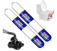 Silicone Sealant Waterproof 9900, High Heat Resistant, Permanent Flexible Caulk for Roof & Wall Cracks, Outdoor & Indoor Use, Tear & Stretch Resistant (Black 2)