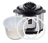 Silicone Sealing Ring Gaskets (2) + Silicone Inner Pot Lid Cover (1) Accessories Compatible with 5/5.7l Instant Pot and Other Pressure Cookers (5/5.7l)