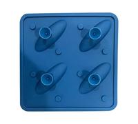 Silicone Shark Ice Mold Tray, 4 Cavity 3D Animal Maker for Cocktail Drinks, Nonstick Flexible Freezer Mold for Whiskey Juice Coffee, Fun Party Form for Kitchen Bar Use