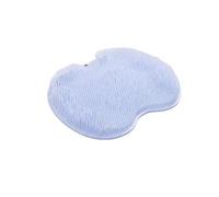 Silicone Shower Scrubber Mat with Suction Cups, Wall or Floor Mounted Hands-Free Cleaning Pad for Feet and Body, Bathroom Use (Blue)