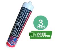 Silicone sigillante 7x7 TRASPARENTE neutro Saratoga 3 pezzi