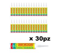 Silicone sigillante bianco antimuffa Saratoga - SIL3004 - 30 pezzi -