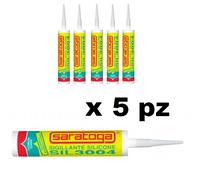 Silicone sigillante bianco antimuffa Saratoga - SIL3004 - 5 pezzi -