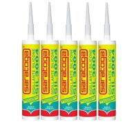 Silicone Sigillante Bianco Antimuffa - SIL3004-5 Pezzi -