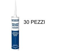 SILICONE SIGILLANTE MULTIUSO TRASPARENTE FINITURE DI INTERNI SERRAMENTI 30 PEZZI