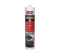 Silicone Sigillante NERO Elastico Acetico SOUDAL 300 ml professionale