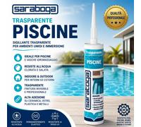 Silicone Sigillante x Piscine Vasche Docce e Ambienti Umidi SARATOGA da 280 ml