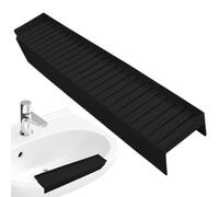 Silicone Sink Guard, Edge Protector, 50 x 10 x 5 cm, design antiscivolo, grigio 2 confezioni, Kitchen and Bathroom Use