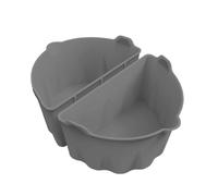 Silicone Slow Cooker Divider, 1 Pair Reusable Pot Dividers, Oval Shape Design, Dishwasher Safe Material, Meat and Rice Cooker Liner for Housewife, Kitchen Gadget, 8.54x5.51x4.33 inches