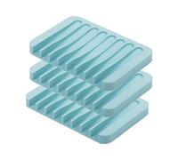 Silicone Soap Dish Drainage Self-Emptying Soap Holder Soap Saver Shower Soap Dish