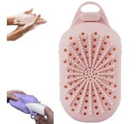 Silicone Soap Saver Bag - Dual-Sided Silicone Bar Soap Scrubber, Quick-Dry Design, Reduces Waste, Long-Lasting Reusable Shower Essential for Men & Women (Pink)