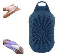 Silicone Soap Saver Bag - Dual-Sided Silicone Bar Soap Scrubber, Quick-Dry Design, Reduces Waste, Long-Lasting Reusable Shower Essential for Men & Women (Blue)