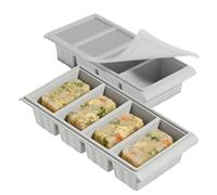 Silicone Soup Freezer Molds - 2/4-Grid Airtight Containers,Freezer Cubes for Food Storage Silicone - for Soup Leftovers Sauce Lasagna Freezing Baking Home Kitchen Restaurant Fridge
