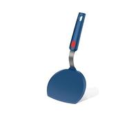 Silicone spatola antiaderente pentole sicuro largo pancake spatolas per cucinare e cuocere 600 ° F resistente al calore spatola uovo di gomma (blu)