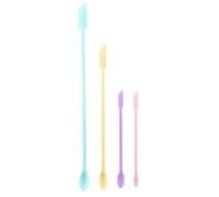 Silicone Spatula Set-4pcs Small for Makeup Mixing Sampling Beauty Product Kitchen Thin Jar Scraper Set