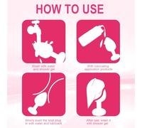 Silicone Spina Anale Set,Butt Plug Anale,Plug Anale in Silicone Kit,Anal Sesso Giocattoli,Puro Piacere in 3 Taglie per Donna,Coppia,Uomo,S + M + L (Rosa + Porpora + Nero)