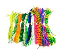 Silicone Spinner Bait Skirts, Bass Fishing, Spinners Baits Lures Set, Fishing Tackle Gear for Kids Friends Adults Outdoor Camping and Recreational Fishings, 5.12 inches