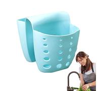 Silicone Sponge Holder - Flessibile Sink Organizer, Drainage Basket Function, Hole Perforated Design | Kitchen Sponge Storage For Brushes Soap Bars, Food Catcher Strainer For Countertop Sink Drying