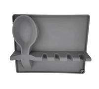 Silicone Spoon Rest for Kitchen - Brush Storage Kitchen | Non-Slip Utensil Rest with Drip Pad - for Soup Ladle Strainer Tweezers Tongs Home Cooks Cooking Enthusiasts Sauce Makers Busy Parents Apartmen