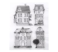 Silicone Stamp House Clear Transparent Stamps Timpastro fotografico Stamp di gomma
