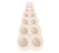 Silicone Stampo Mezzo Tondo Perlato, per Cioccolato e Fondant | Riutilizzabile, Facile da Pulire, Supporto Termico da 40°c a +230°c, per Dolcetti Piccoli e Tè Pomeridiano