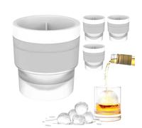 Silicone Stampo Per Ghiaccio - Produttore Di Congelamento Bevanda Riutilizzabile, Vassoi Di Raffreddamento A Bevande Rotonde | Whisky Wine Cocktail Reltive Cucina, Attrezzatura Per Celebrazione