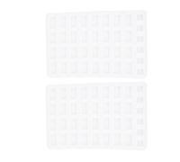 Silicone Stampo per Mattoni Due Forme Mini, 2 Pezzi, Multi Fori | Adulti, Aiuta le Abilità Manuali, Facile da Usare, Superficie Antiaderente per Bricolage e Modellismo