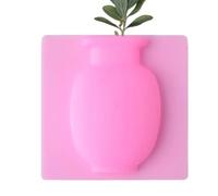 Silicone Sticky Vase - Unique Wall Vase, Stick on The Wall Window Fridge Door Flower Pot| Riusable Silicone Flower Vases, for Kitchen Bathroom Bedroom Room