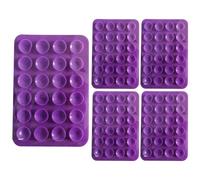 Silicone Suction Cup Phone Holder - Non-Slip | 5 Piece Case Accessories | Eco-friendly Silicone, 8.1x5.5cm Size, 6g Each, 1cm Suction Cups For Dashboards, Desks, Mirrors And Other Surfaces