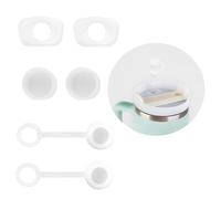 Silicone Tappo Fuoriuscita, 6 tappi in Silicone a Prova di Fuoriuscite 40oz/30oz Riutilizzabili Trasparenti con Punta di Paglia per Accessori StanleyCups