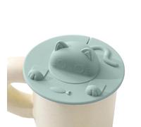 Silicone Tea Cup Cover - Caldo resistente Dustproof | Hot Cup Lids Tea Bag Topper | Dishwasher Safe Mug Lid For Adults Drinkers Milk Teabag Beverage Desktop Travel Home Office Indoor Outdoor